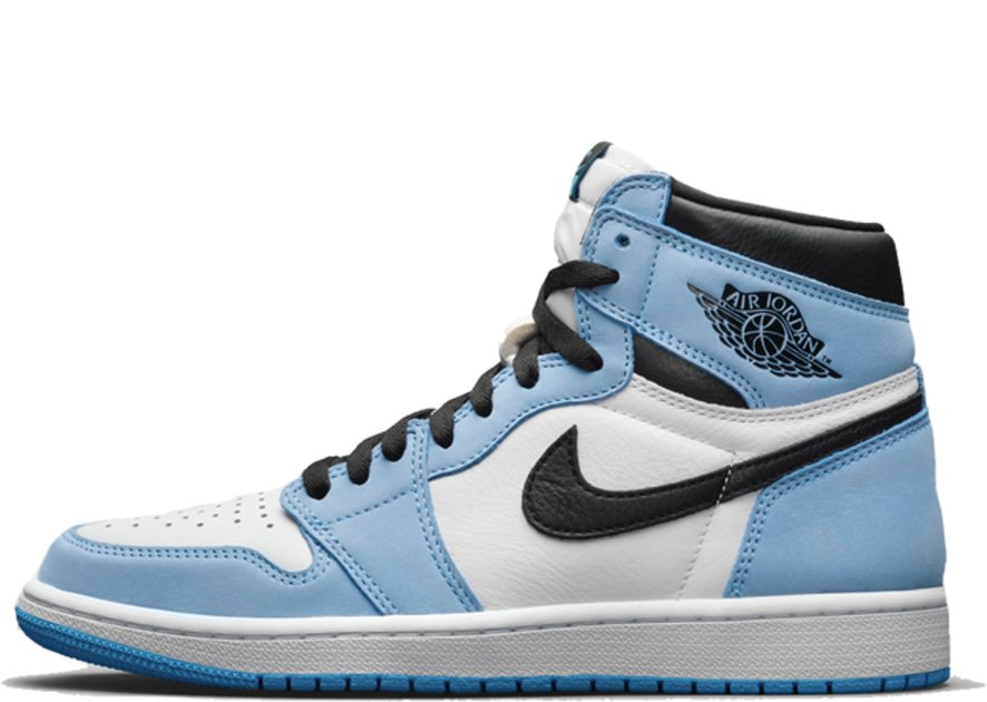 Jordans blauw wit sale