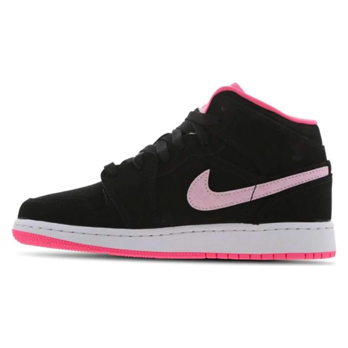 Jordan 1 Mid Black Digital Pink (GS)