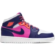 Jordan 1 Mid Fire Pink Barely Grape (GS)