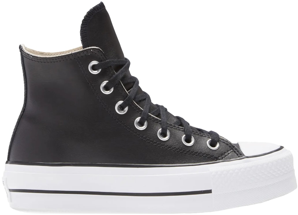 Converse Chuck Taylor All-Star Lift Hi Black Leather (W)