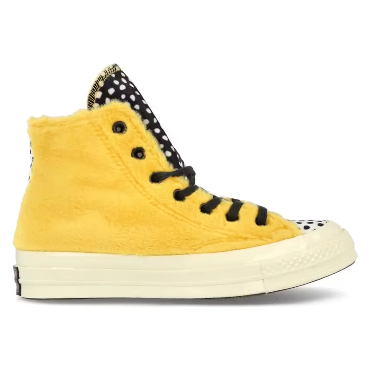 Converse Chuck Taylor All-Star 70 Hi Fleece Citron Zest Polka Dot