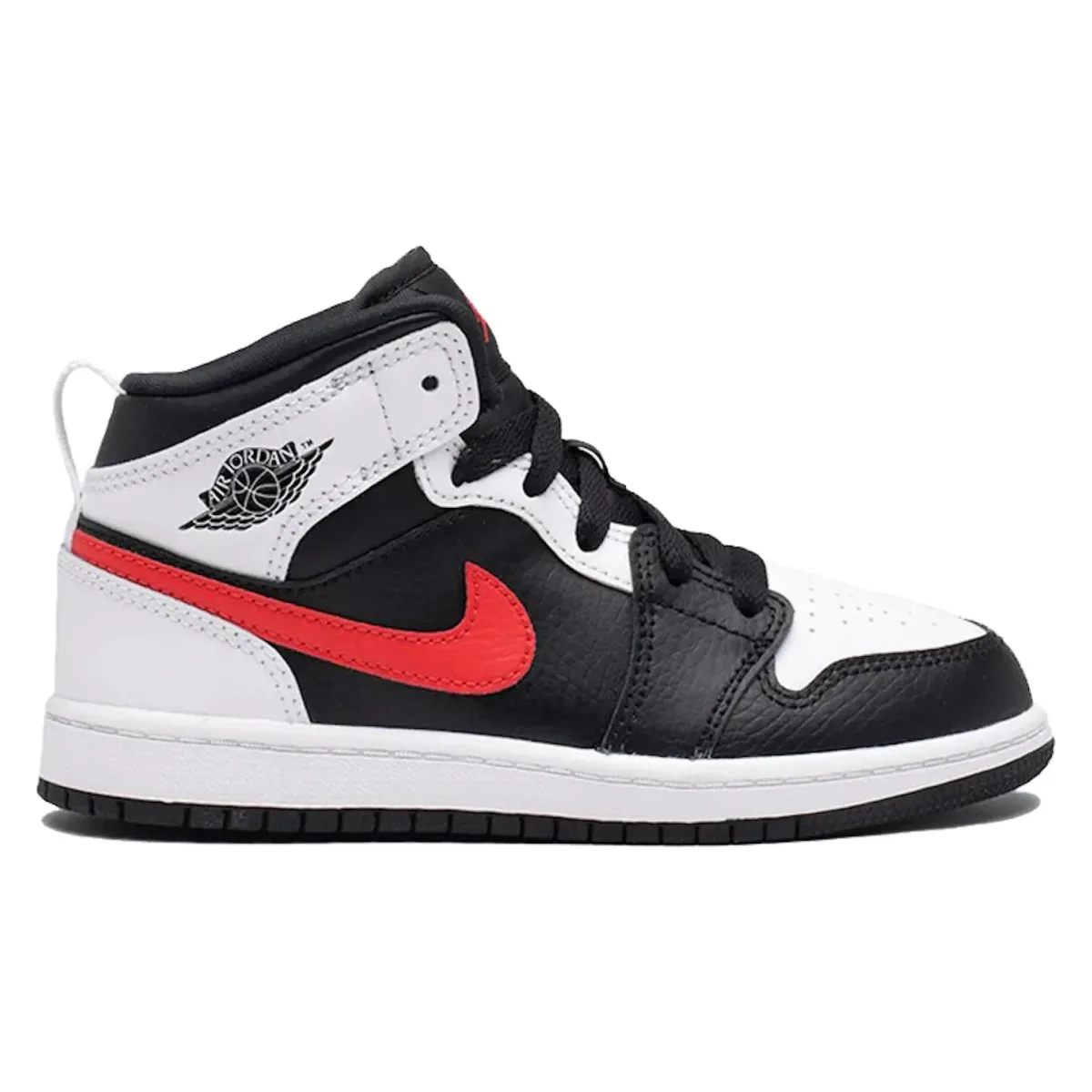 Jordan 1 Mid White Black Chile Red (PS)
