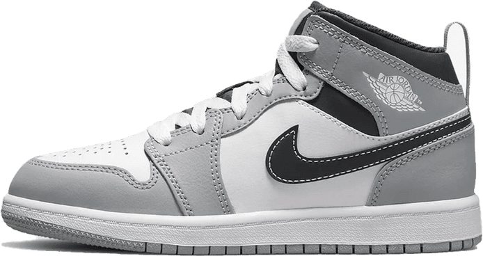 Air Jordan 1 Mid Light Smoke Grey (PS)