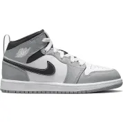 Air Jordan 1 Mid Light Smoke Grey (PS)