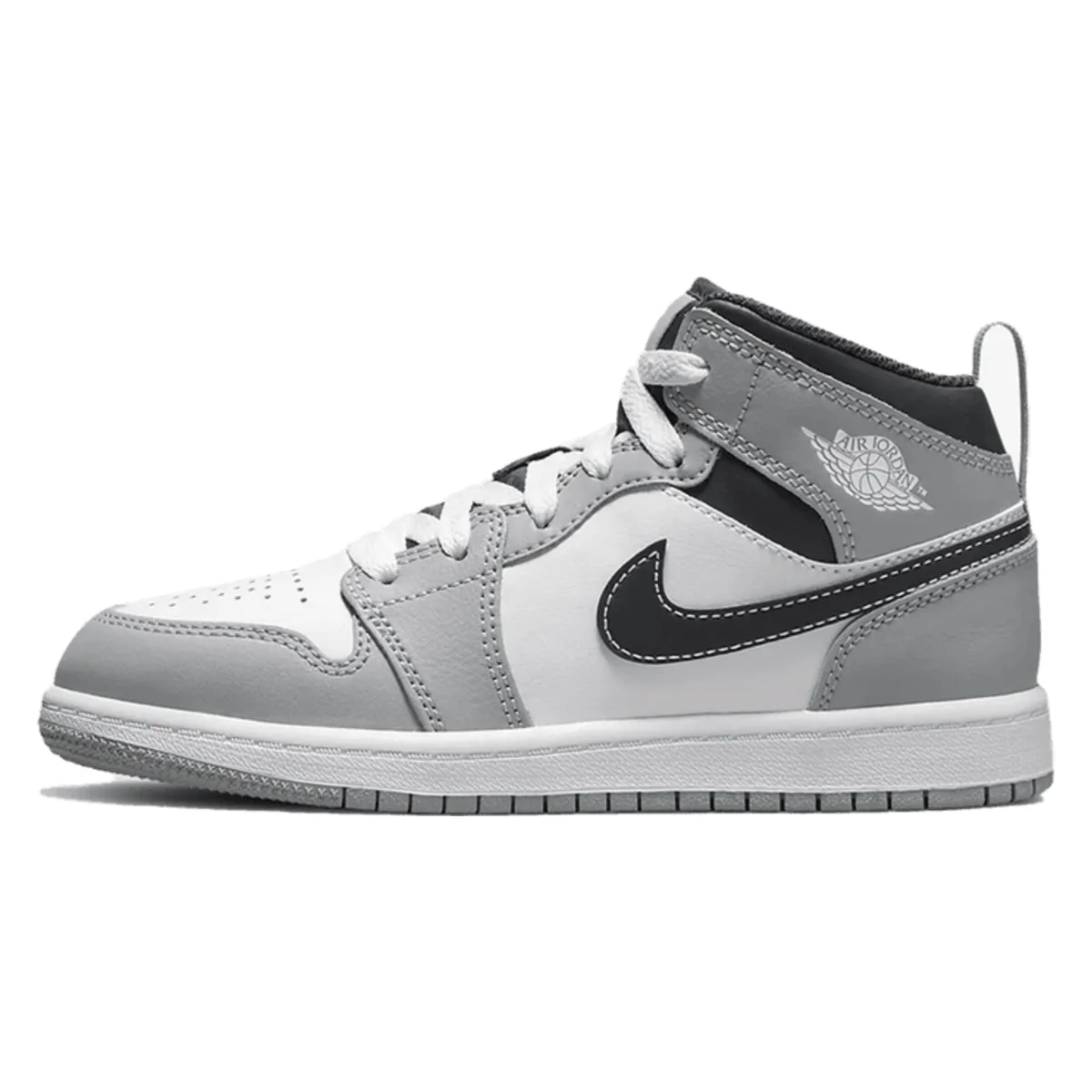 Air Jordan 1 Mid Light Smoke Grey (PS)