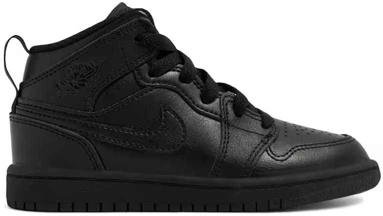Jordan 1 Mid Triple Black (PS)