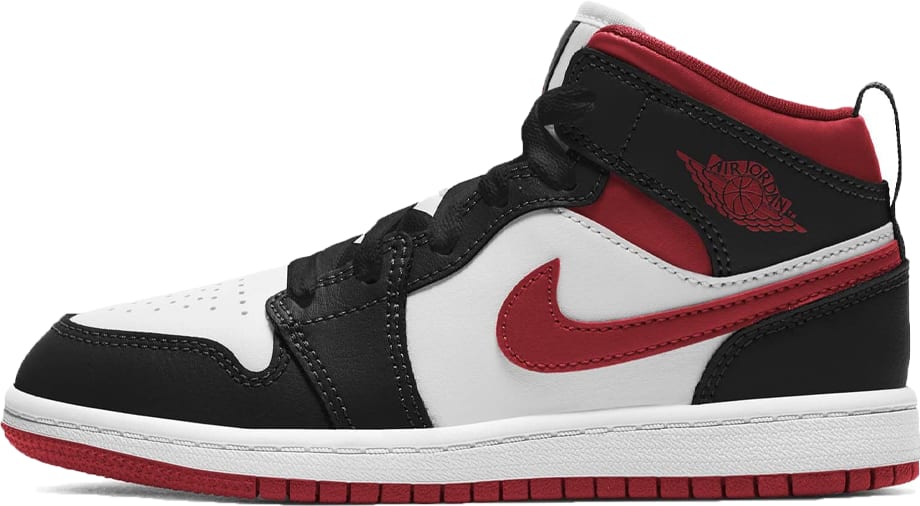 Air Jordan 1 Mid Gym Red Black White (PS)