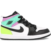 Air Jordan 1 Mid Pastel Black Toe (PS)