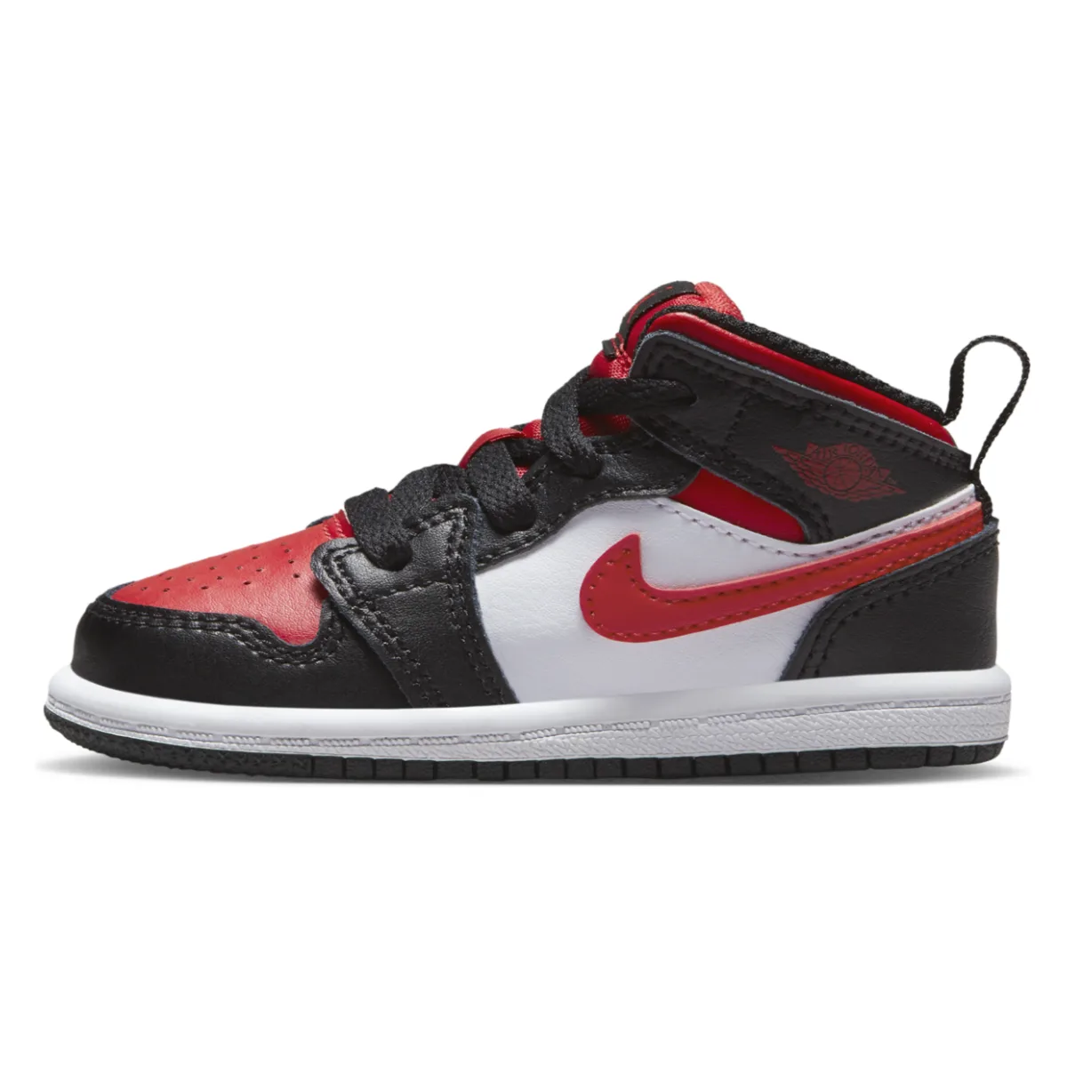 Jordan 1 Mid Black Fire Red (TD)