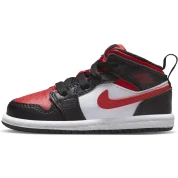 Jordan 1 Mid Black Fire Red (TD)