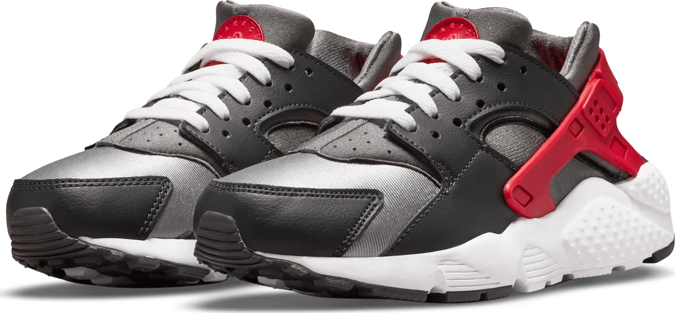 Nike Huarache Run Dark Smoke Grey University Red (GS)