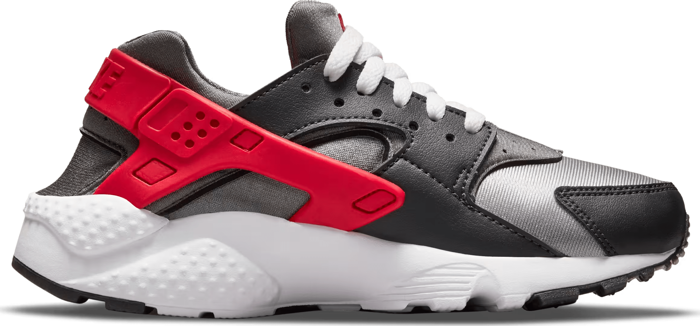 Nike Huarache Run Dark Smoke Grey University Red (GS)