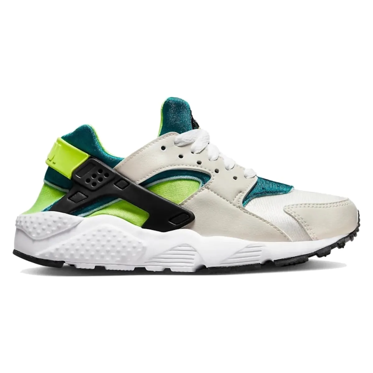 Nike Air Huarache Run White Volt Bright Spruce (GS)
