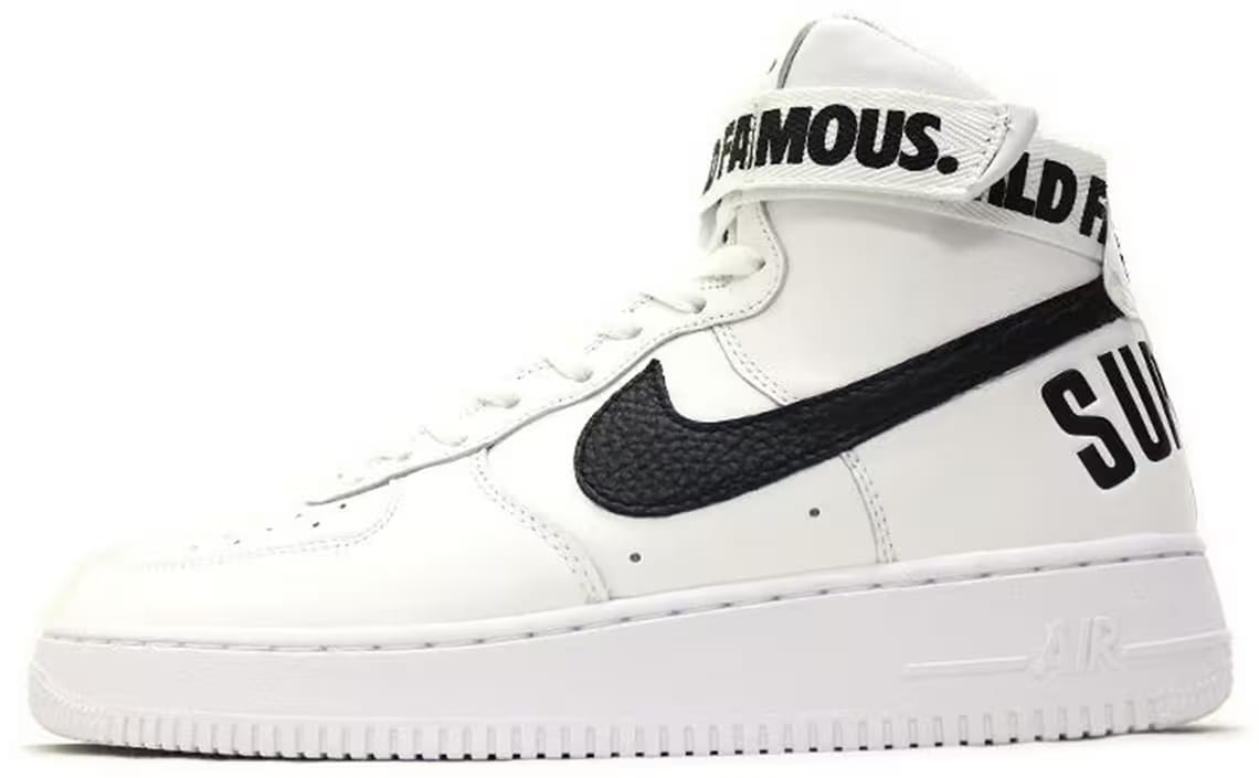 Nike Air Force 1 High Supreme World Famous White