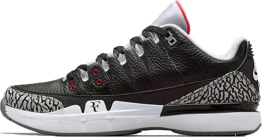 Air Jordan Nike Zoom Vapor III AJ3 RF Roger Federer Black Cement