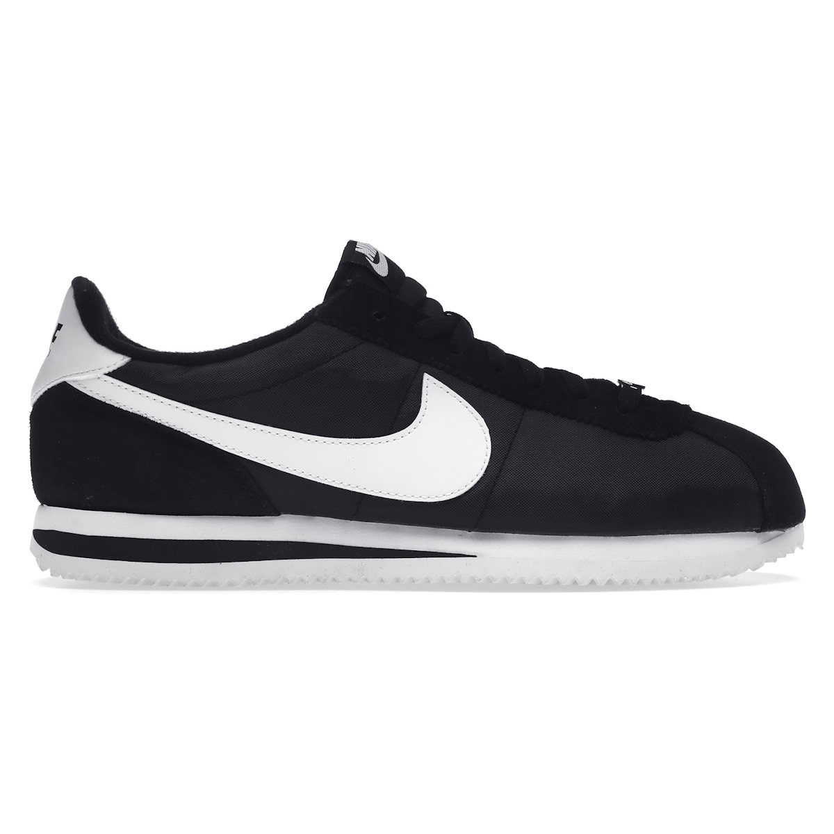 Nike Cortez Basic Nylon Black White-Metallic Silver