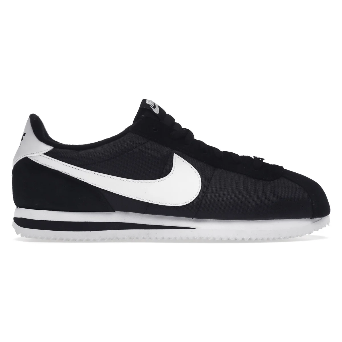 Nike Cortez Basic Nylon Black White-Metallic Silver