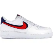 Nike Air Force 1 Low 3D Chenille Swoosh White Red Blue