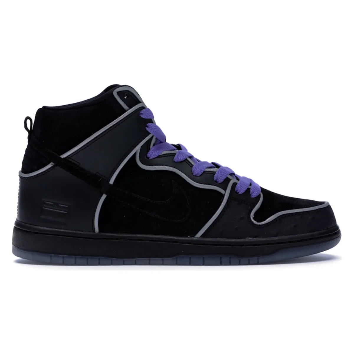 Nike SB Dunk High Black Purple Box
