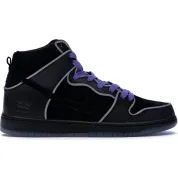 Nike SB Dunk High Black Purple Box