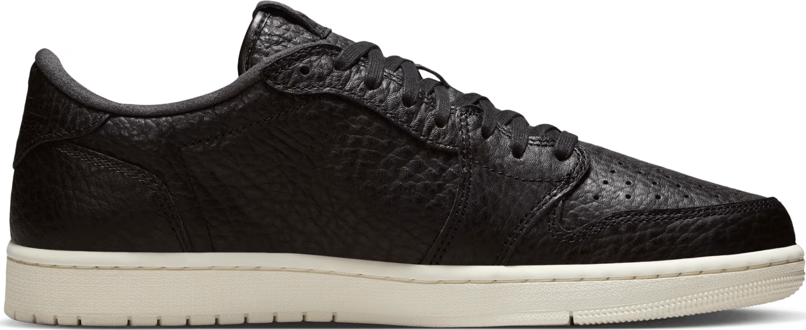 Jordan 1 Retro Low Swooshless Black