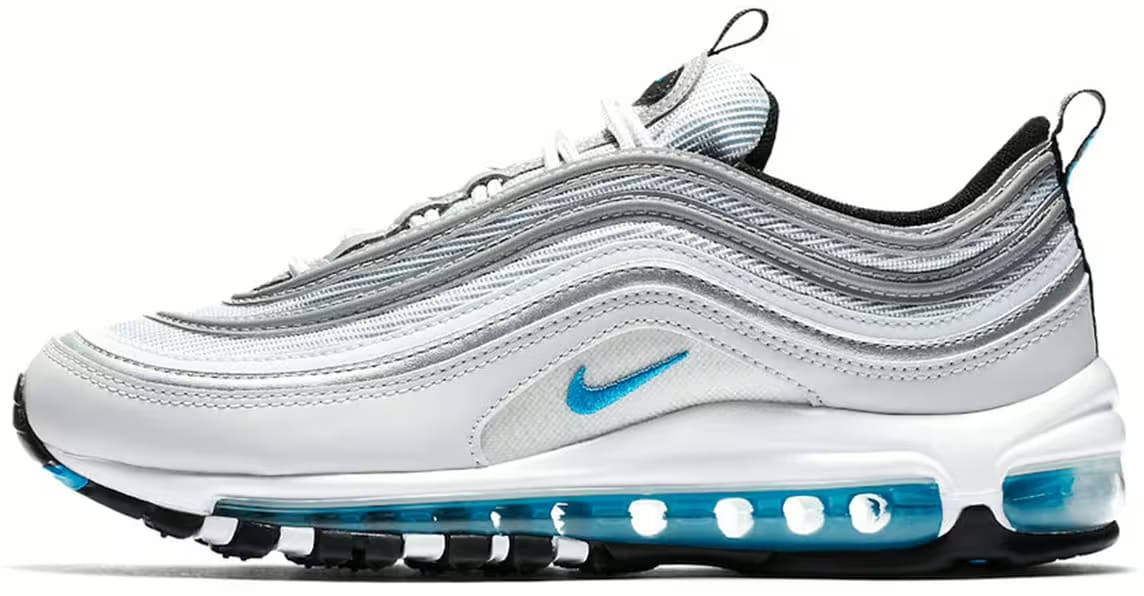 Nike Air Max 97 Silver Marina Blue Wmns Brand New