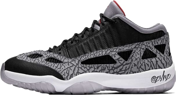 Air Jordan 11 Low Retro IE "Black Cement"