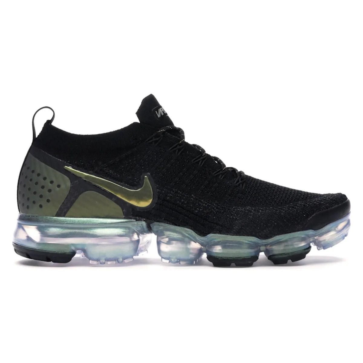 Nike Air VaporMax Flyknit 2 Black Metallic Silver Multi-Color