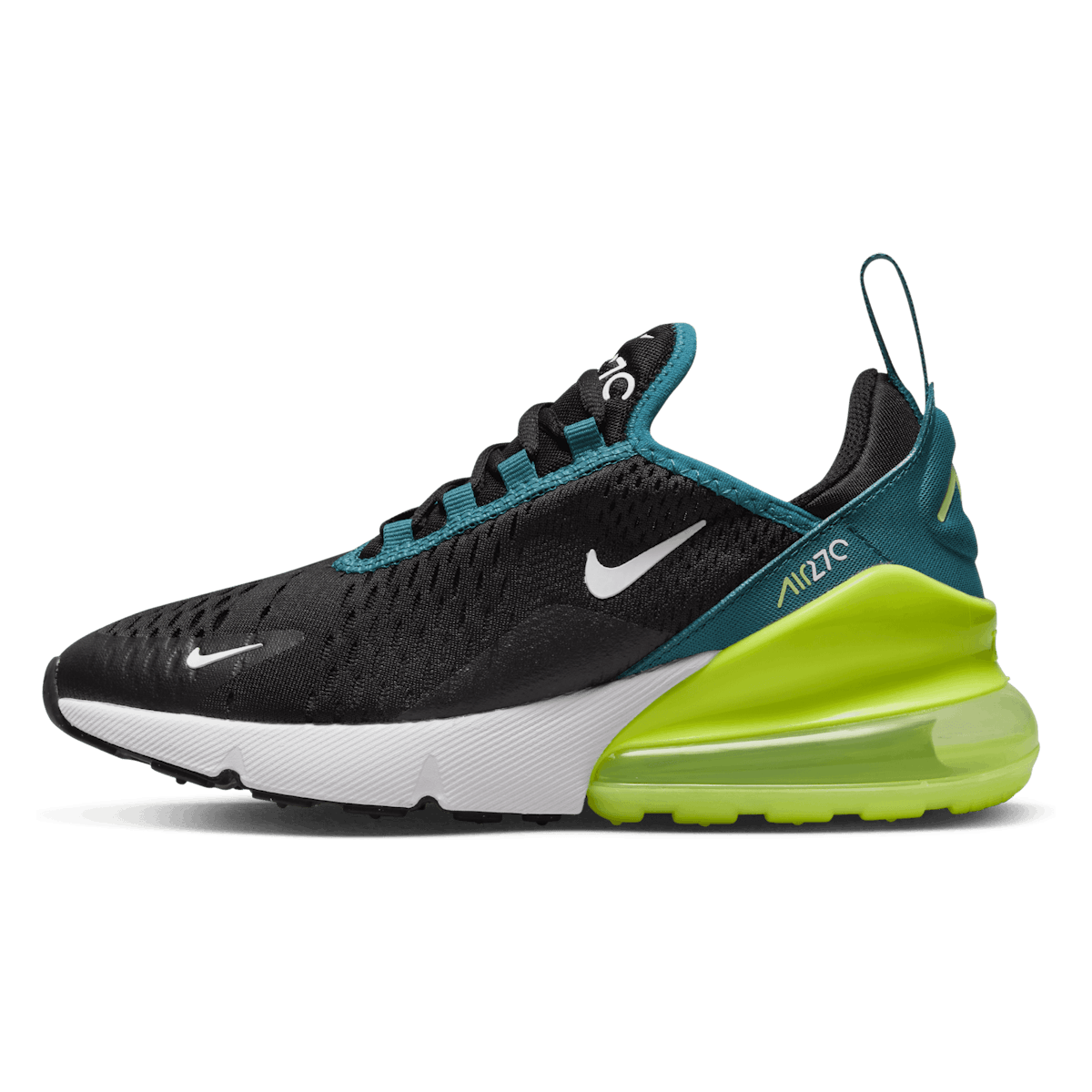 Nike Air Max 270 Black Bright Spruce Barely Volt (GS)