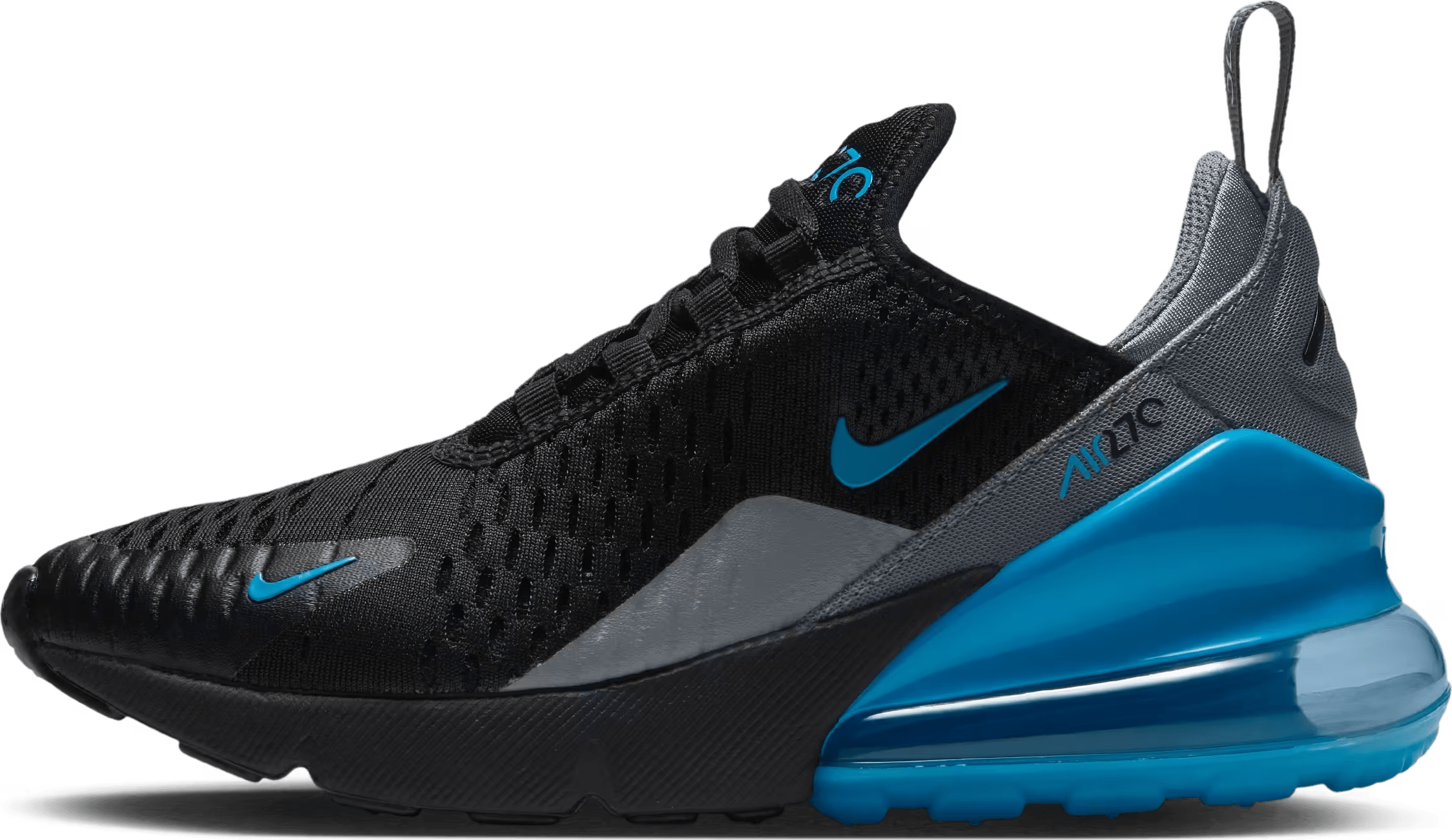 Nike Air Max 270 GS "Black Light Current Blue"