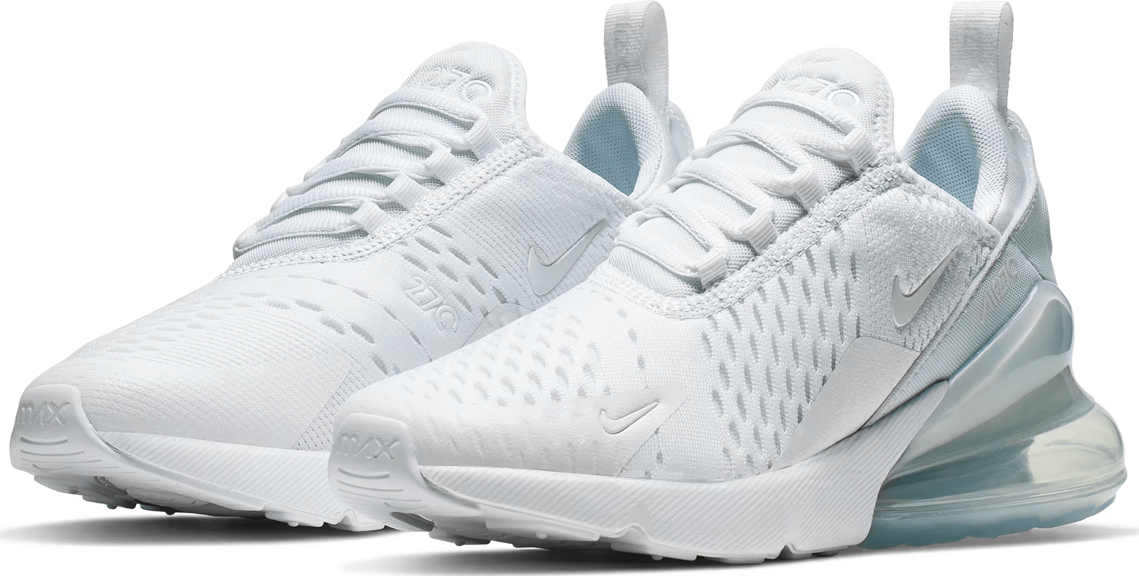 Nike Air Max 270 GS White Metallic Silver