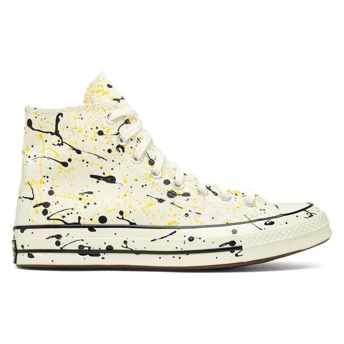 Converse Chuck Taylor All-Star 70 Hi Archive Paint Splatter Egret Amarillo Yellow