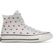 Converse Chuck Taylor All-Star 70 Hi Embroidered Lips Vintage White