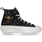 Converse Run Star Hike Hi Floral Embroidery Black