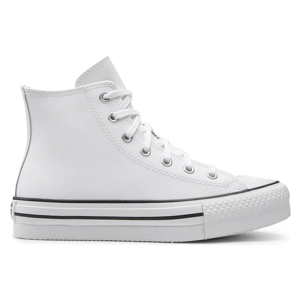 Converse Chuck Taylor All Star Eva Lift Hi Leather White Natural Ivory