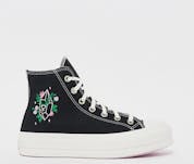 Converse Chuck Taylor All Star Lift Platform Embroidered Flowers