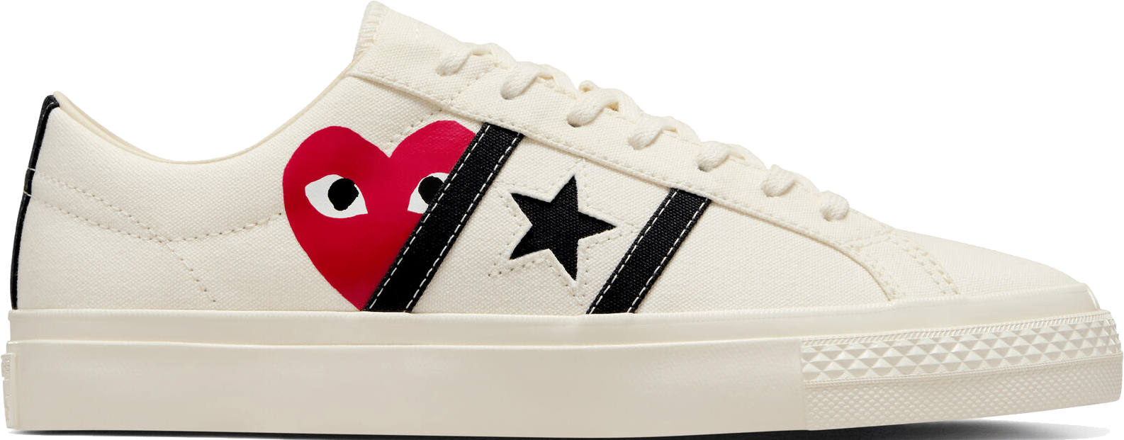 PLAY Comme des Garçons x Converse One Star Academy Pro "Milk"