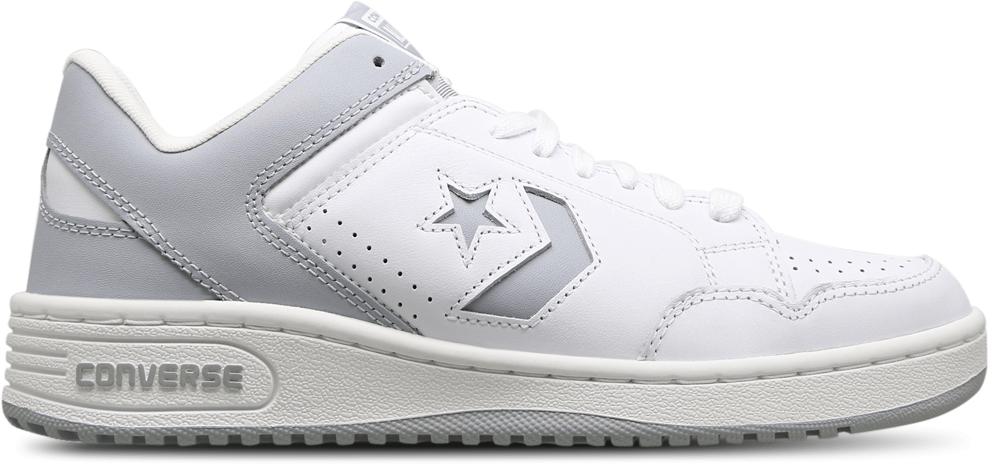 Converse Weapon Leather Ox White Wolf Grey