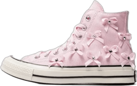 Converse Chuck 70 Hi Bow Studded Pink Frosting