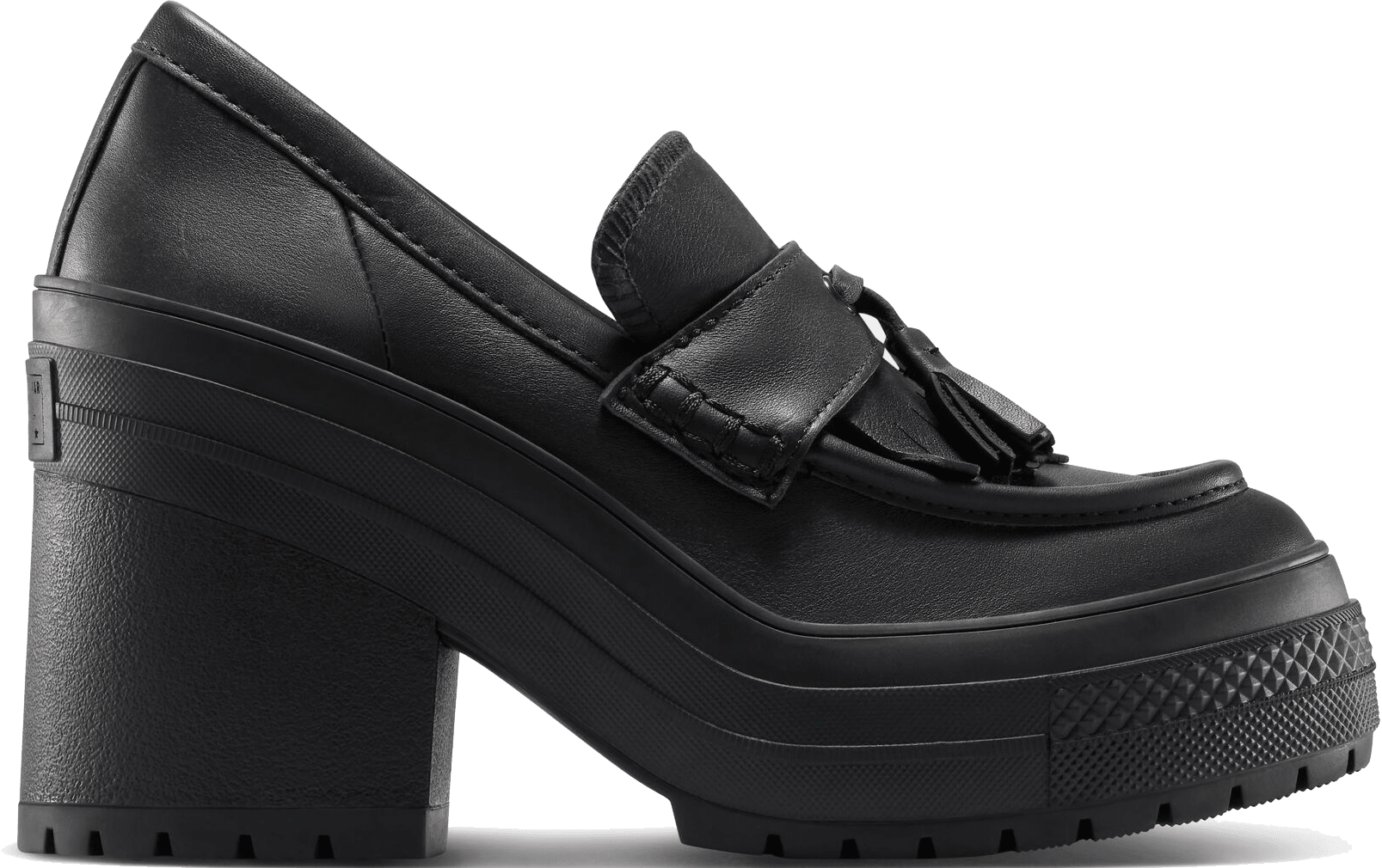Converse Chuck 70 De Luxe Heel Loafer Platform Leather "Black"