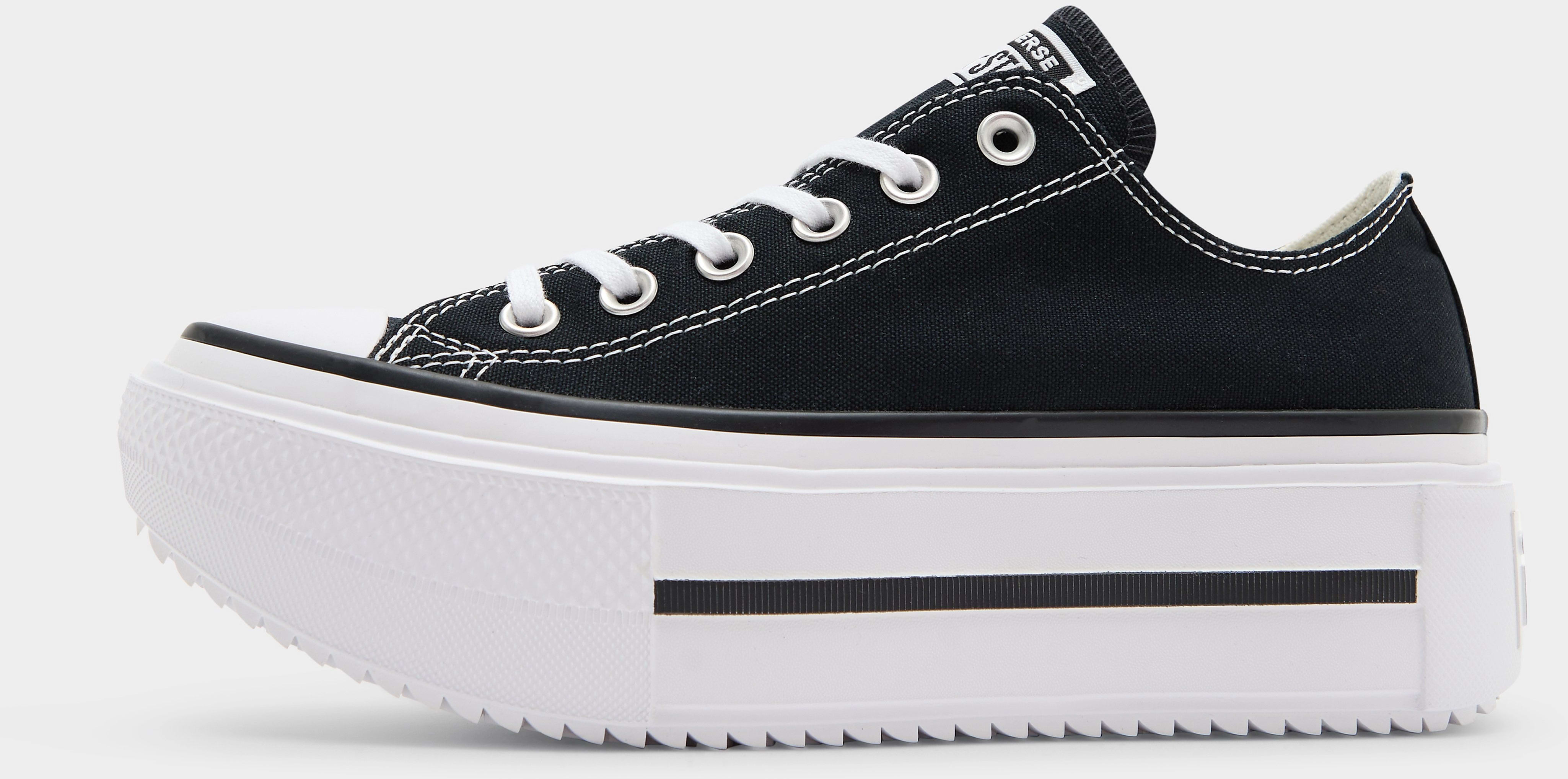 Converse Chuck Taylor All Star Lift Double Stack Low Black White