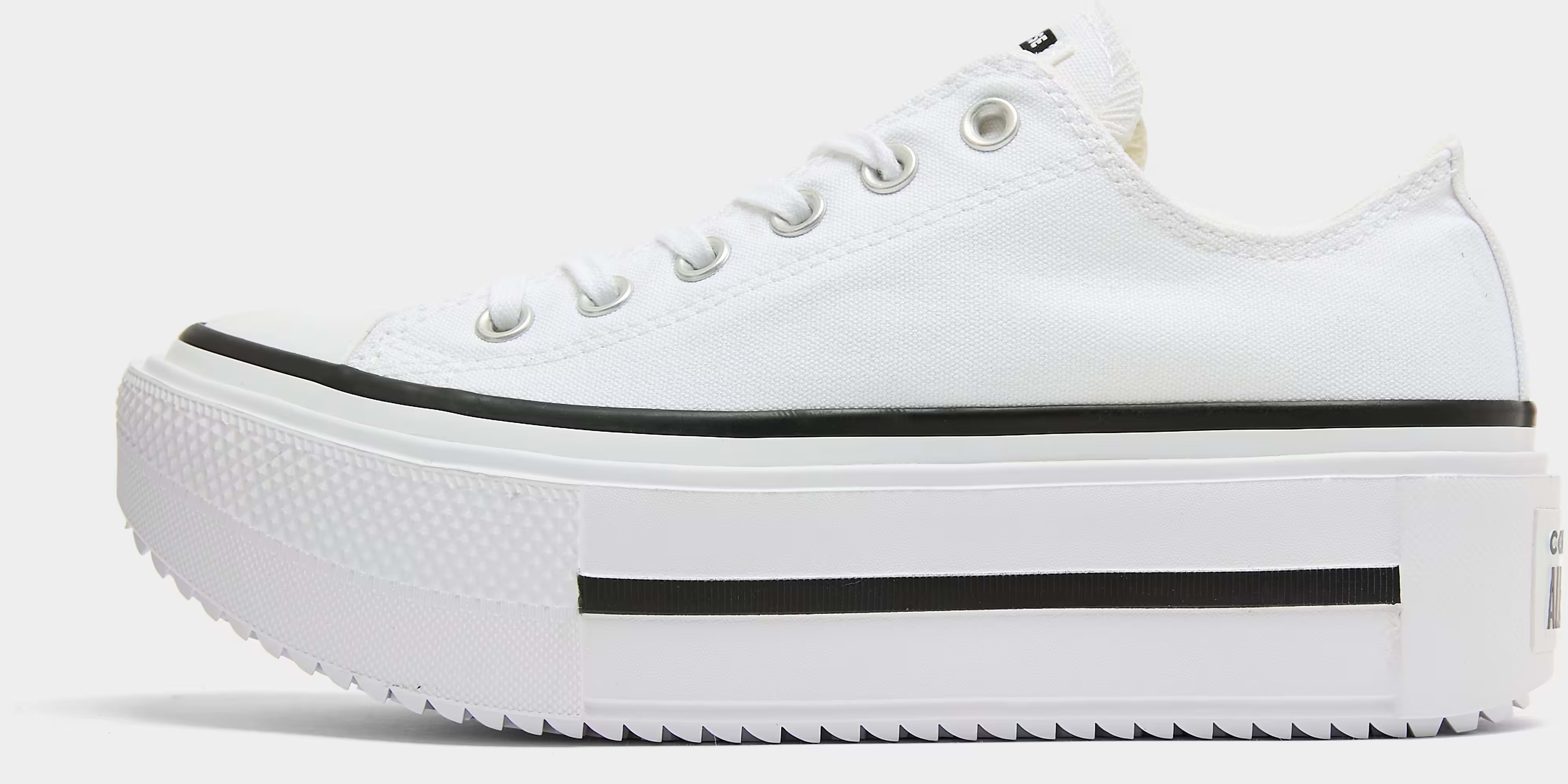 Converse Chuck Taylor All Star Lift Double Stack Low White Black