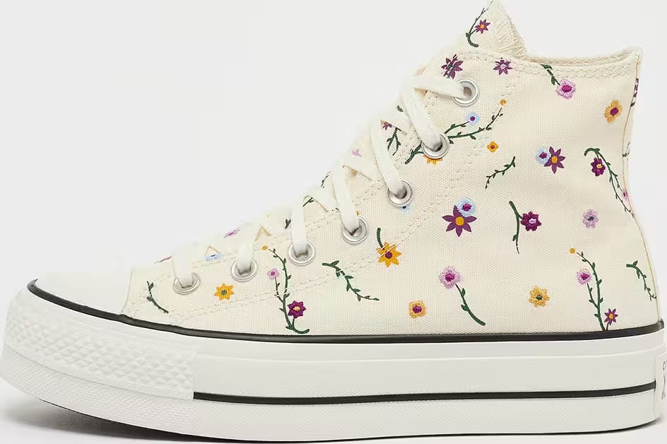 Converse Chuck Taylor All Star Lift Platform Embroidered Blooms