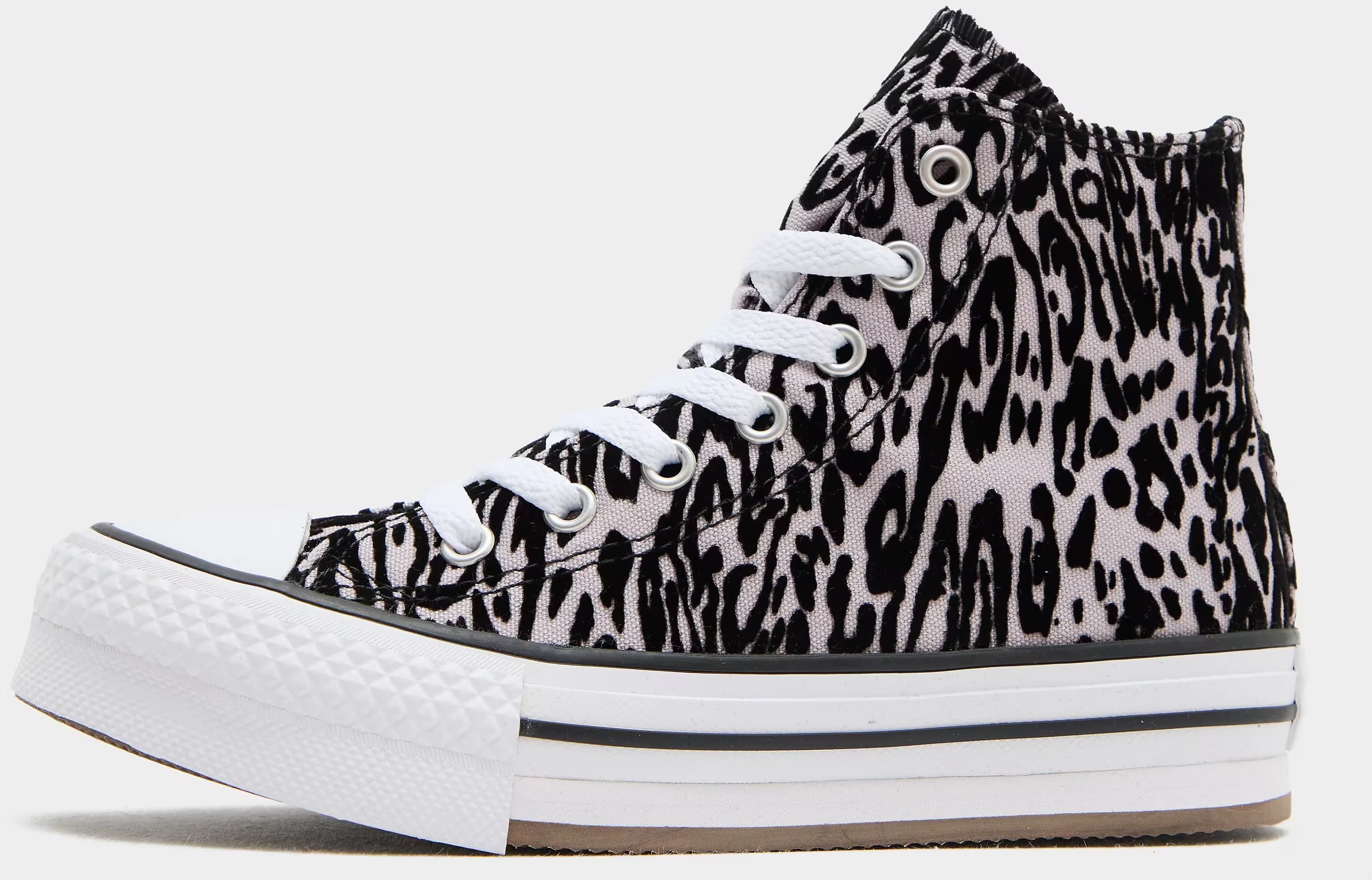 Converse Chuck Taylor All Star EVA Lift Platform Flocked Leopard Print