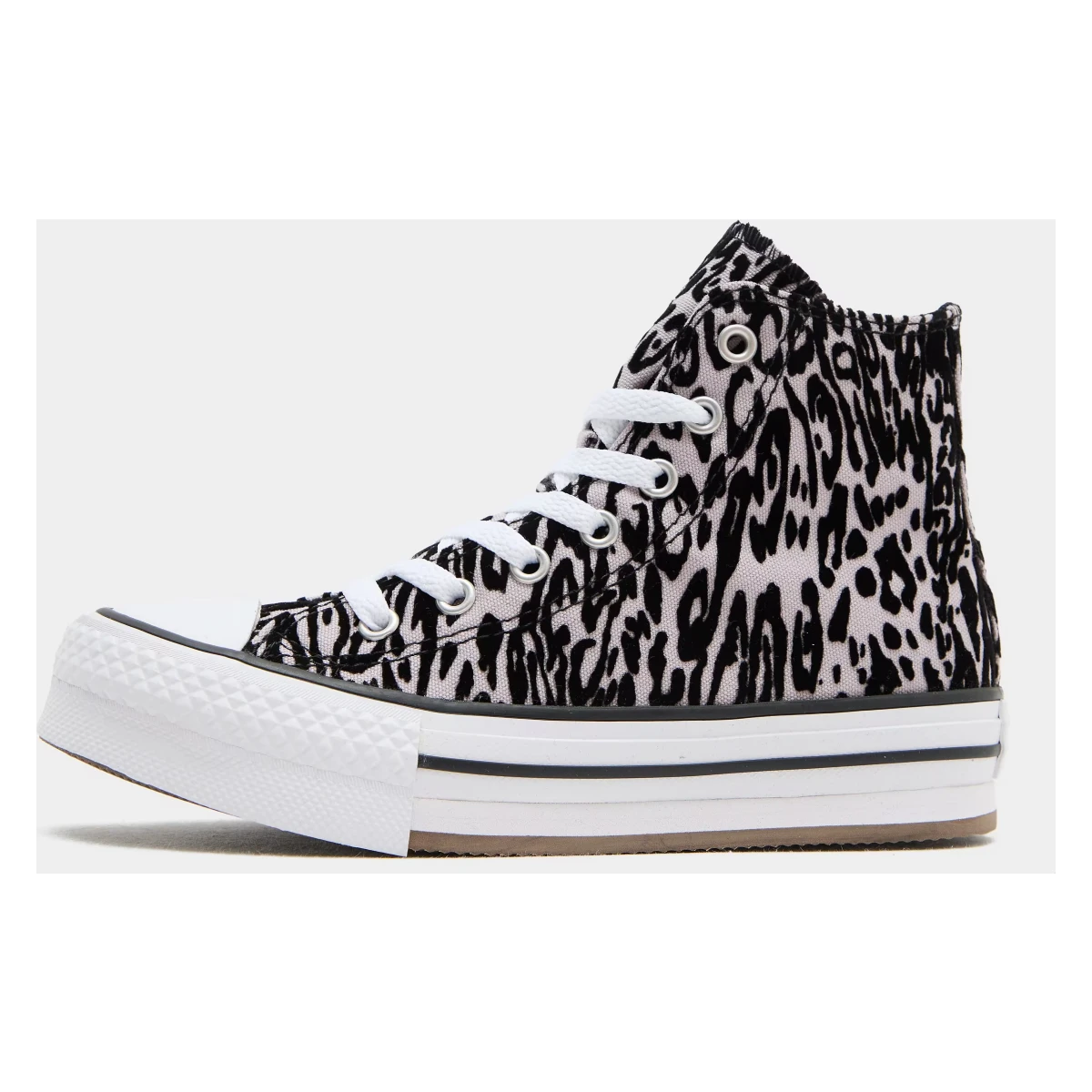 Converse Chuck Taylor All Star EVA Lift Platform Flocked Leopard Print