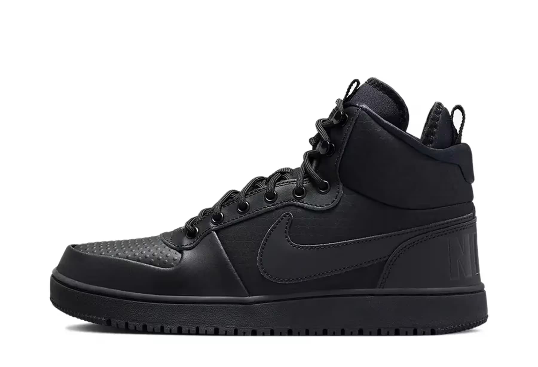 Nike Court Borough Mid Black