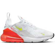 Nike Air Max 270 White Bright Crimson Volt (Women's)
