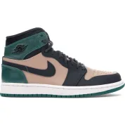 Jordan 1 Retro High Bio Beige Anthracite Mystic Green (Women's)