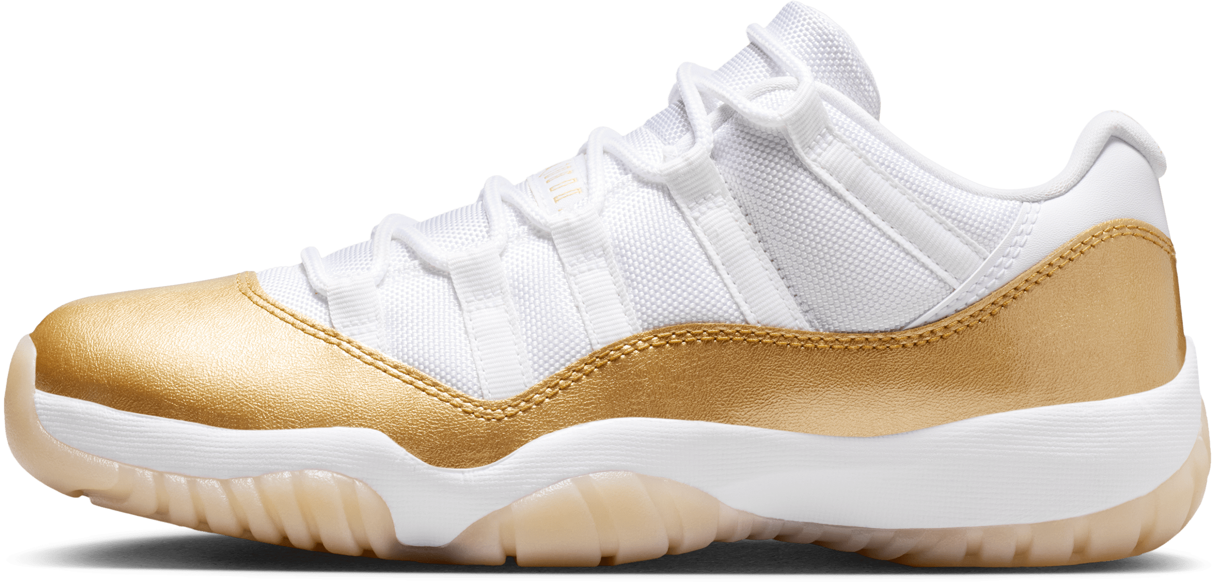 Air Jordan 11 Retro Low Wmns "White Metallic Gold"