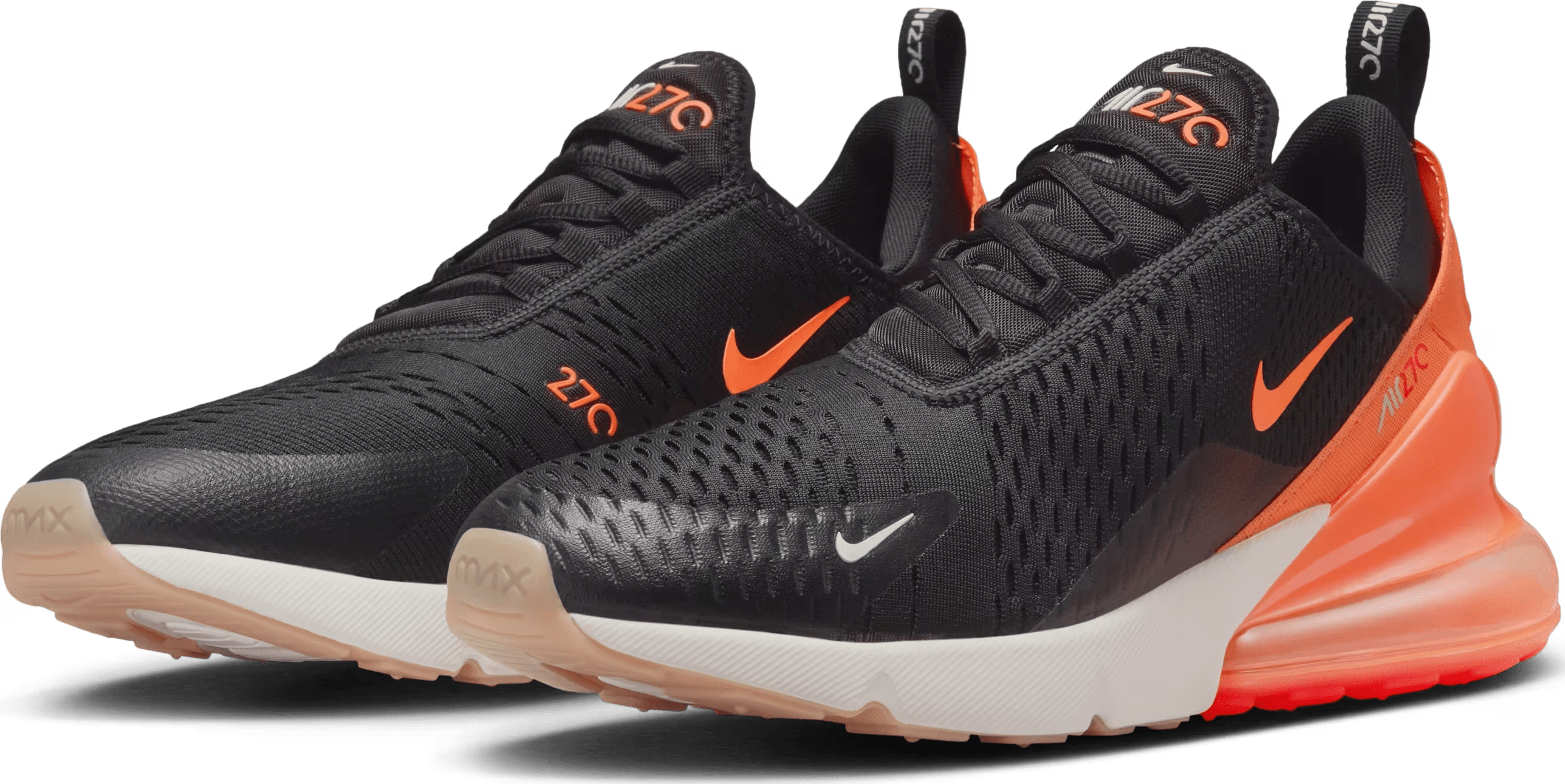 Nike Air Max 270 Black Phantom Total Orange